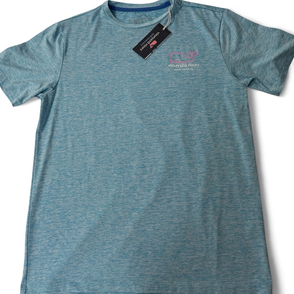 Vineyard Vines Heather Blue Short Sleeve Tee